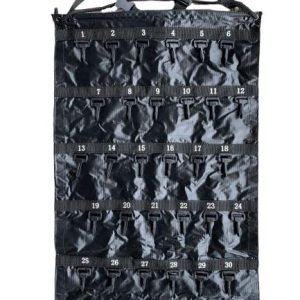 KEYROLL portable key storage case with 30 hooks