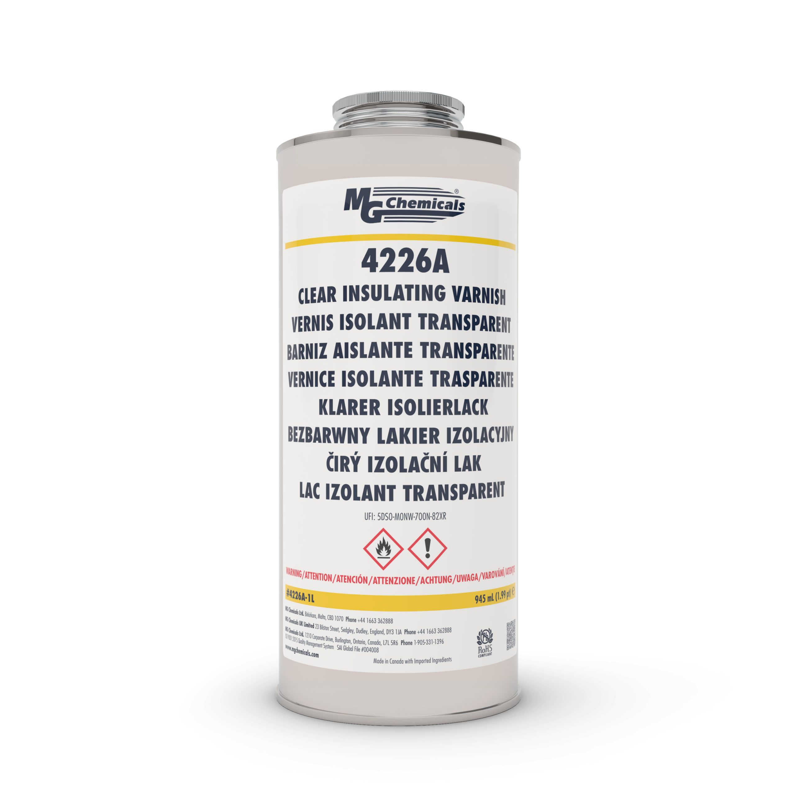 MG Chemicals Clear Insulating Varnish 4226A-1L