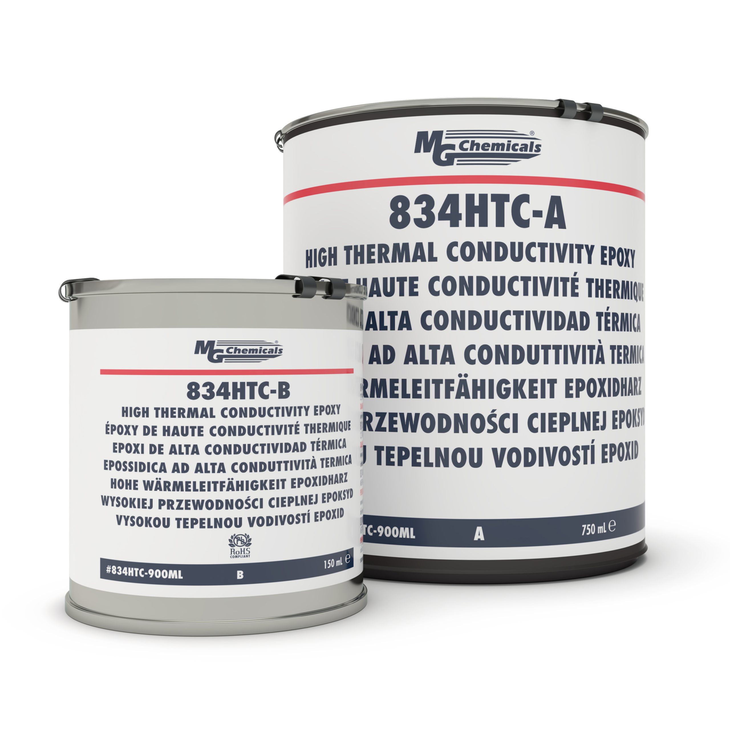 MG Chemicals 834HTC High Thermal Conductivity Flame Retardant Epoxy Potting and Encapsulating Compound 900ML Size