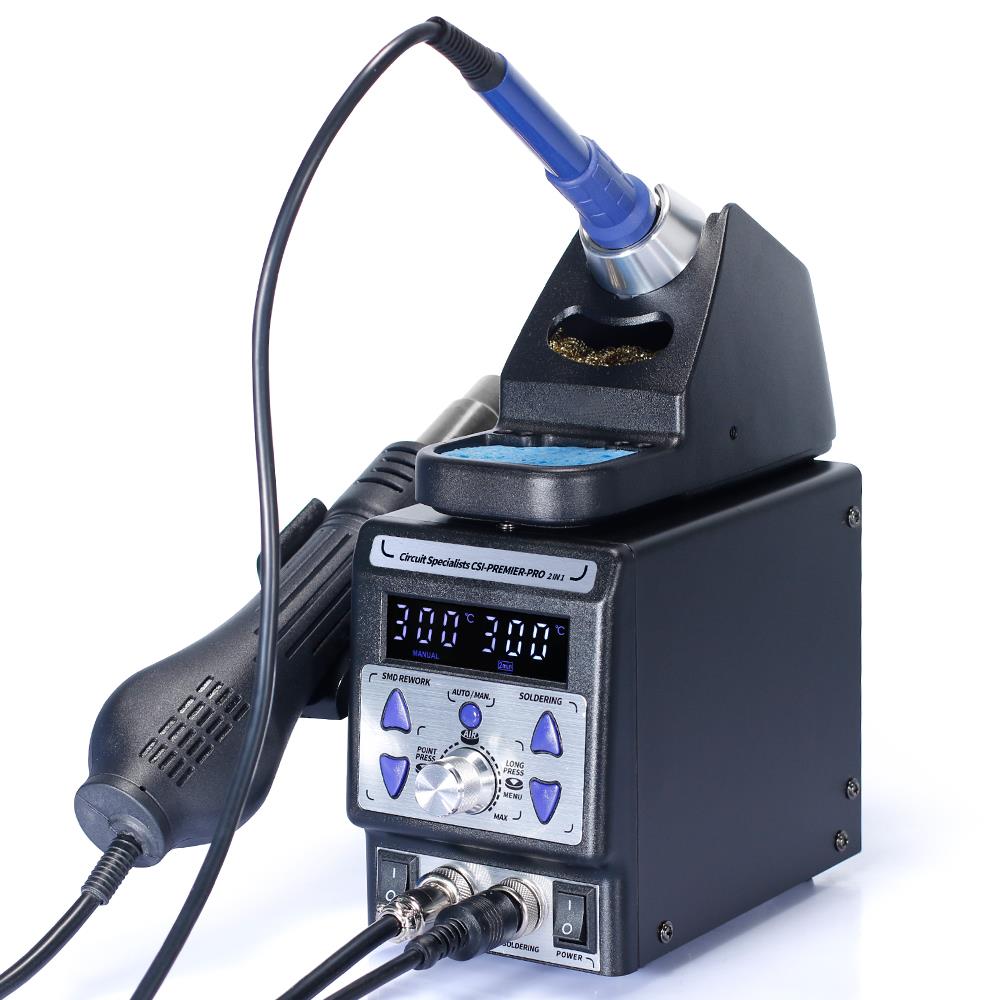 CSI Premier-Pro Desoldering & Hot Air Rework Station with 60W Soldering Iron - Image 4