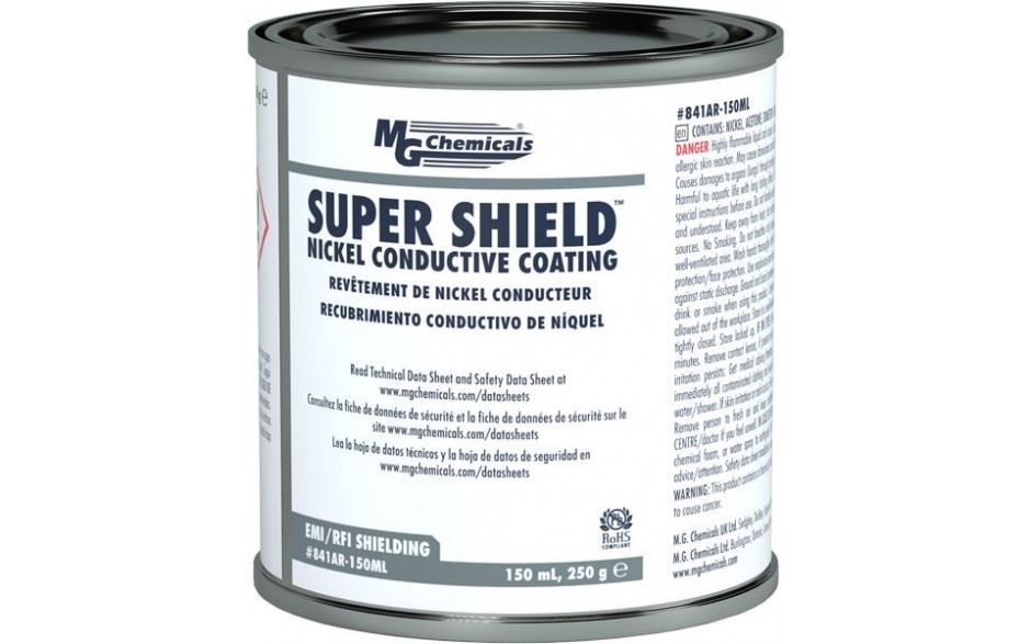 New SUPER SHIELD Liquid Nickel Conductive Coating 841AR-150ML