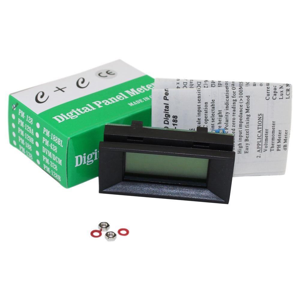 3.5 Digit LCD Panel Meter Voltmeter Ammeter PM-128-A