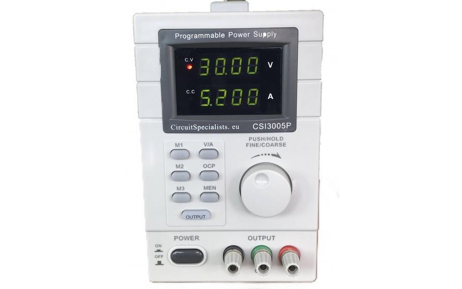 CSI 3005P USB PROGRAMMABLE 0-30V 0-5A 4 Digit Display Adjustable LINEAR DC Regulated Bench Power Supply