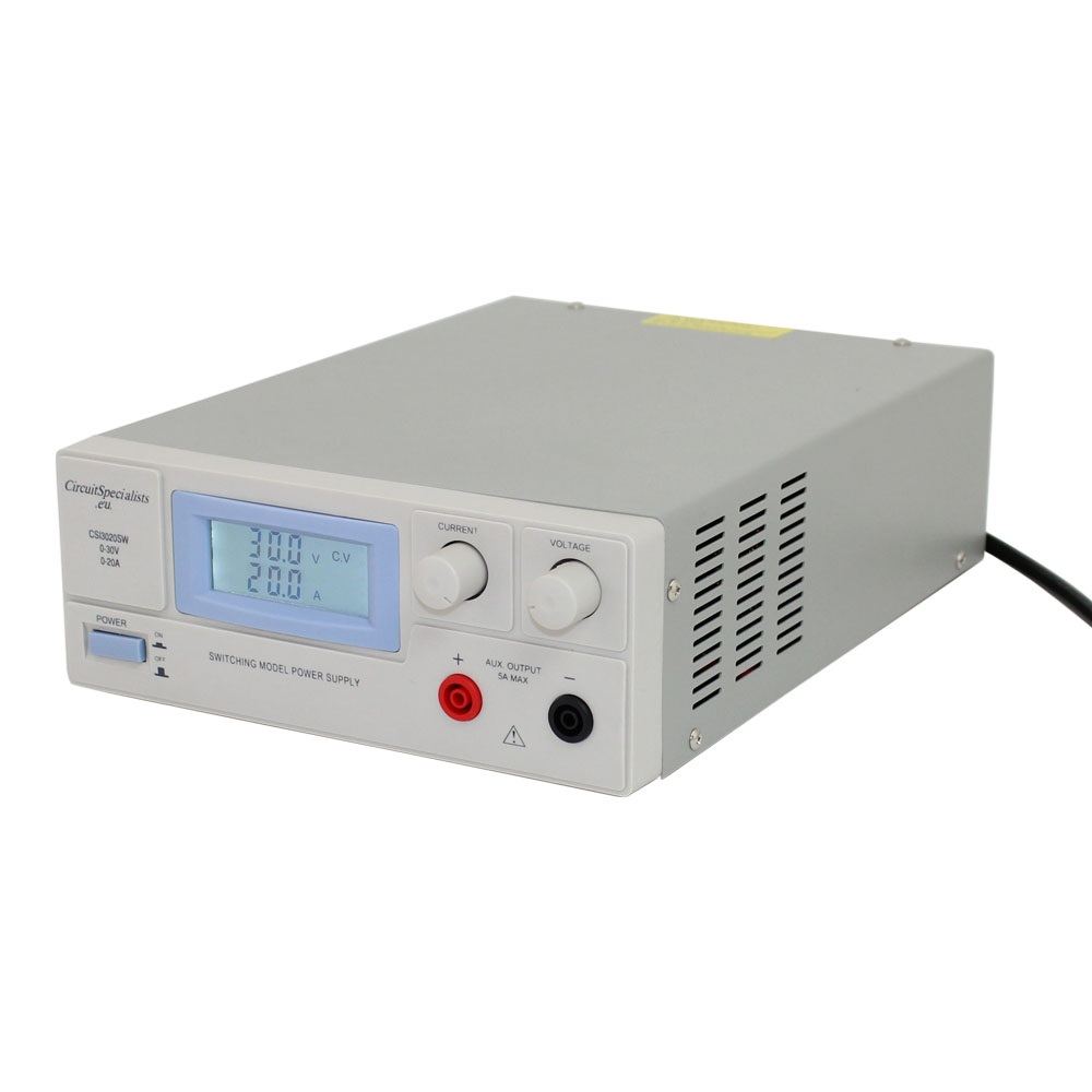 Switch Mode DC Bench Power Supply Adjustable 0-30V 0-20A CSI 3020SW