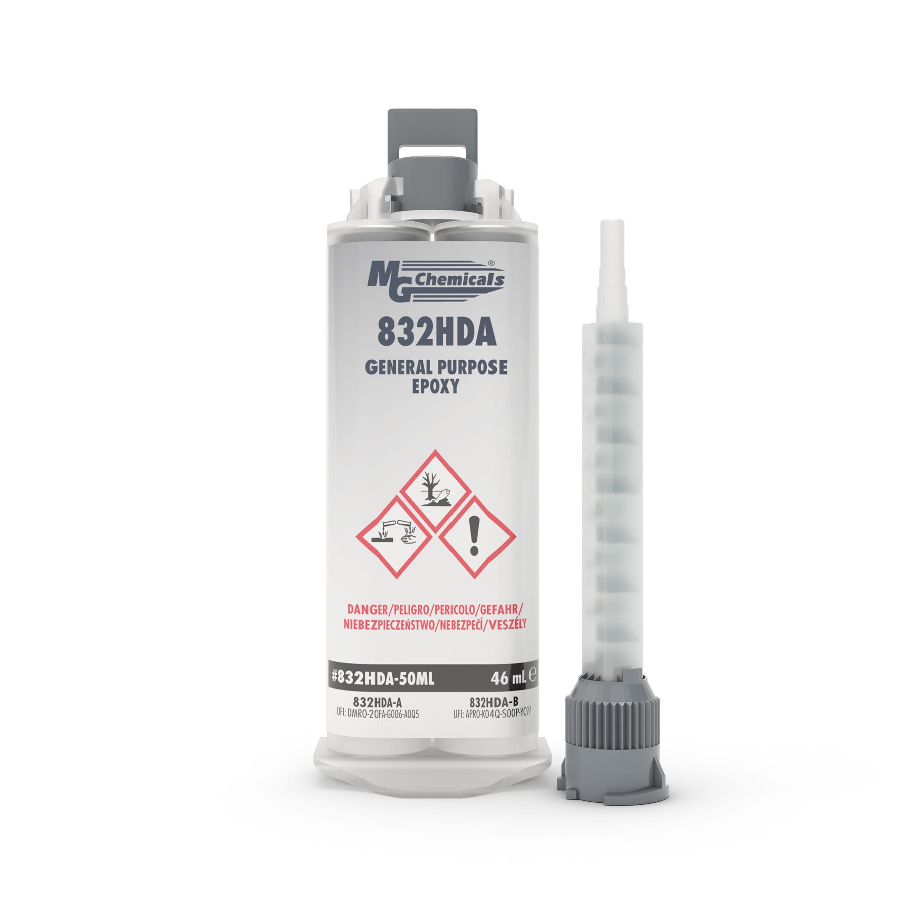 MG Chemicals 832HDA-50ML Black Epoxy Potting Compound 50ml Cartridge - Image 2